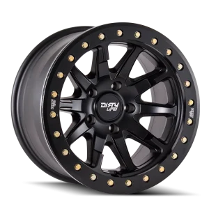Dirty Life – DT-2 – Black – 17″x9″ -12mm – All weather Wheels – 9304-7983MB12